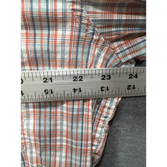 Orvis Men Active Fit Zipper Pocket Button Down Shirt Size L Plaid Long Sleeves - Picture 10 of 11